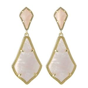 Kendra Scott Alexa Rose Quartz Earrings